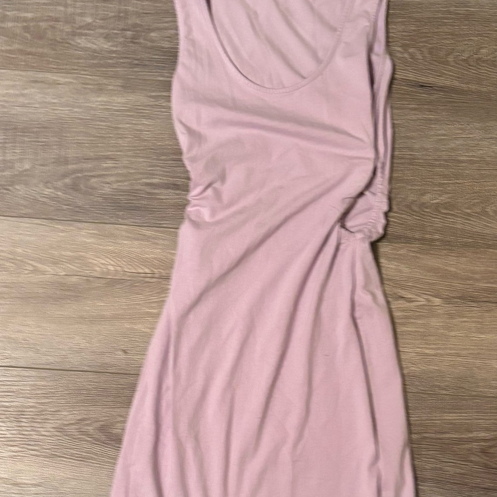 Elegant Pink Sleeveless Dress